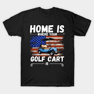 Who Are On the Golf Course and Their Golf Cart T-Shirt